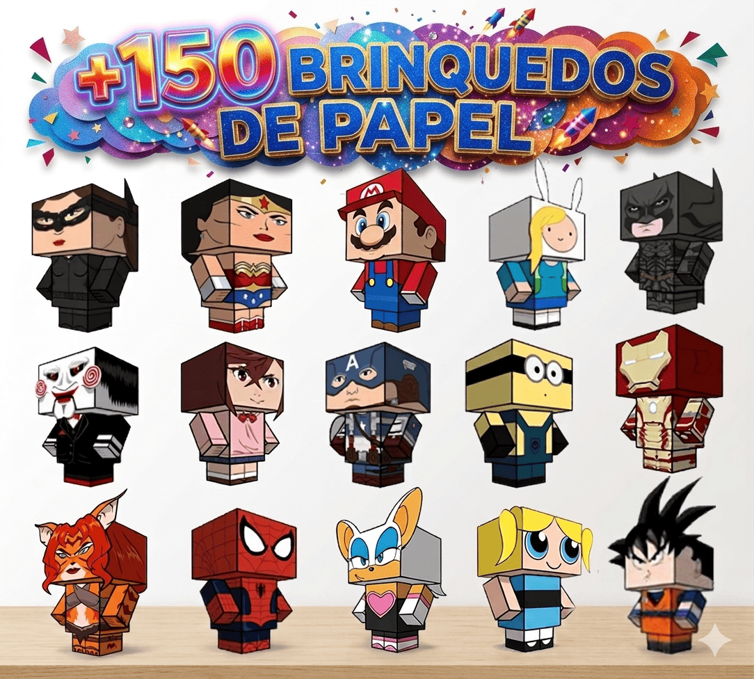 Brinquedos de papel para imprimir