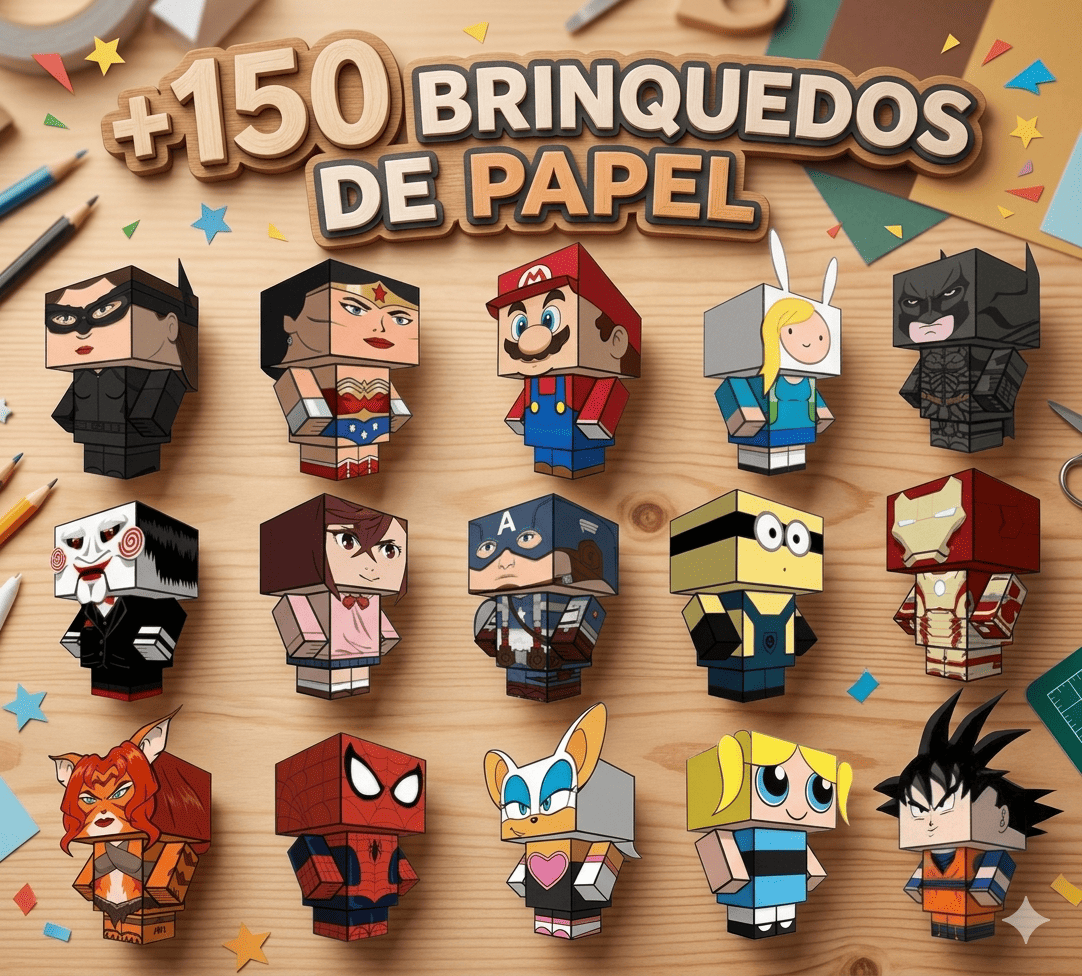 +150 Brinquedos de Papel